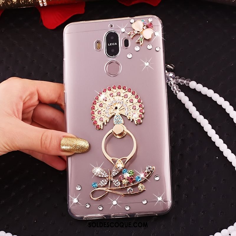 Coque Huawei Mate 10 Pro Transparent Strass Étui Protection Téléphone Portable Soldes