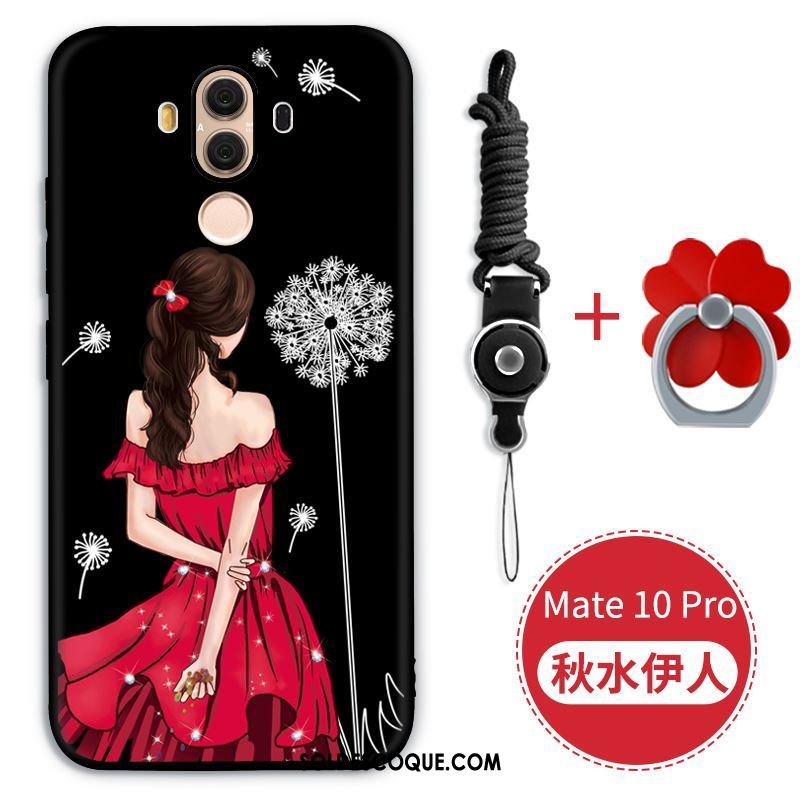 Coque Huawei Mate 10 Pro Très Mince Étui Fluide Doux Rouge Téléphone Portable Pas Cher