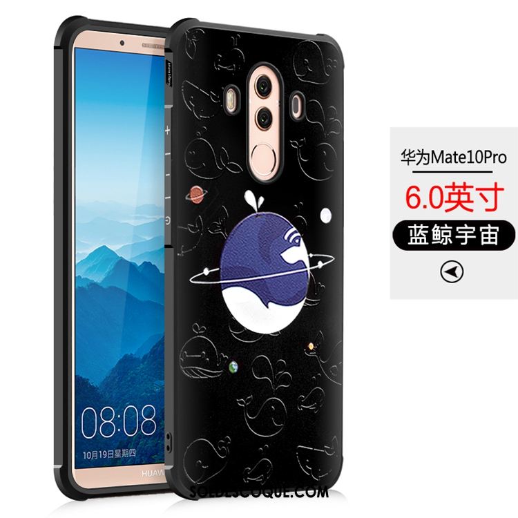 Coque Huawei Mate 10 Pro Téléphone Portable Fluide Doux Étui Noir Nouveau En Ligne