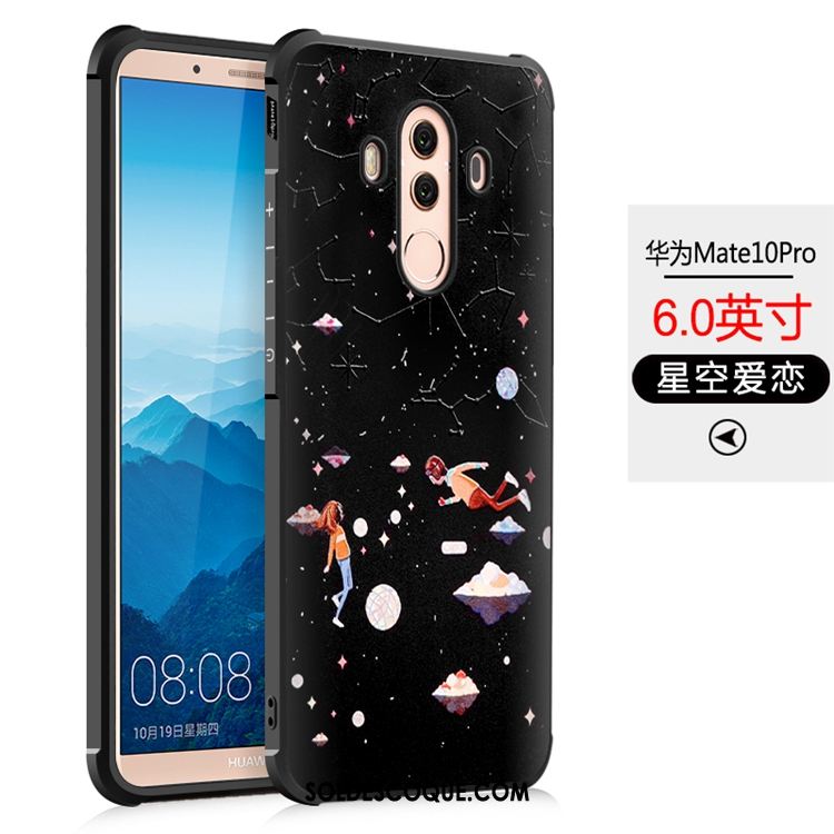 Coque Huawei Mate 10 Pro Téléphone Portable Fluide Doux Étui Noir Nouveau En Ligne