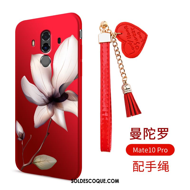 Coque Huawei Mate 10 Pro Téléphone Portable Mode Style Chinois Marque De Tendance Rouge Pas Cher