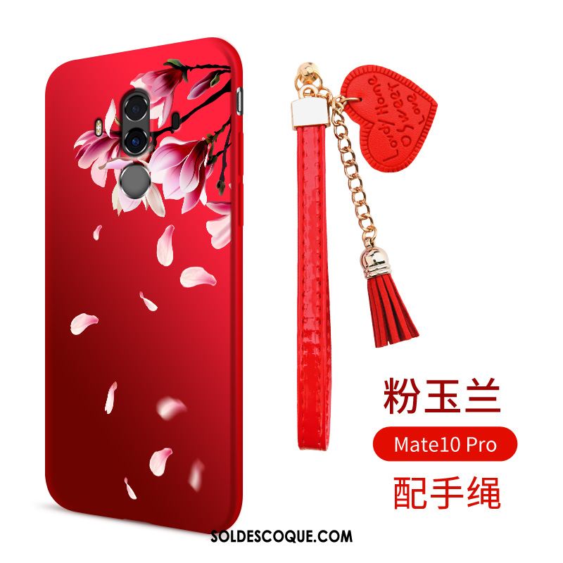 Coque Huawei Mate 10 Pro Téléphone Portable Mode Style Chinois Marque De Tendance Rouge Pas Cher