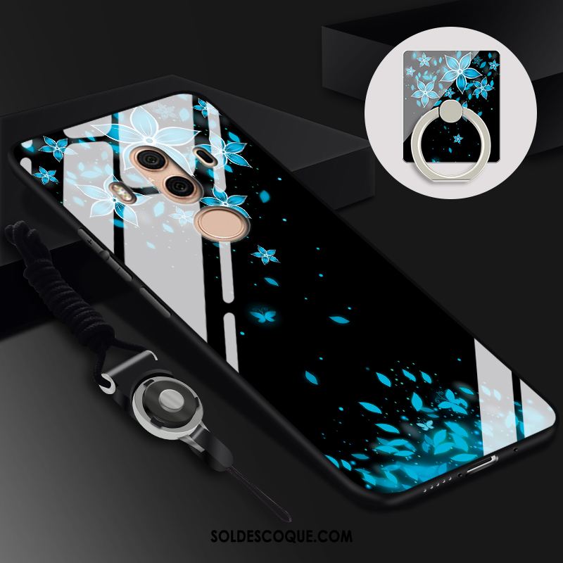 Coque Huawei Mate 10 Pro Verre Membrane Téléphone Portable Vert Soldes