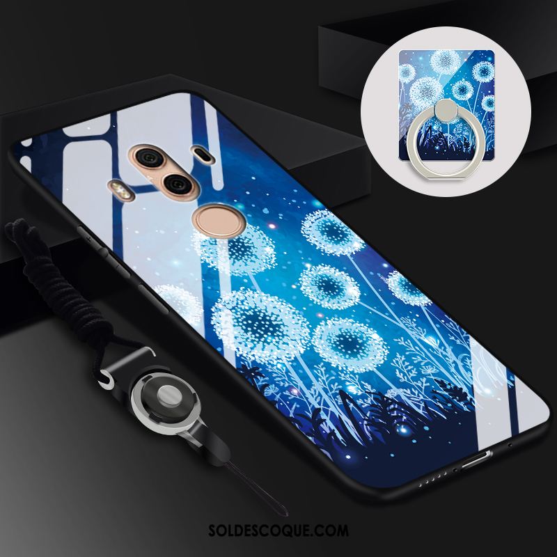 Coque Huawei Mate 10 Pro Verre Membrane Téléphone Portable Vert Soldes