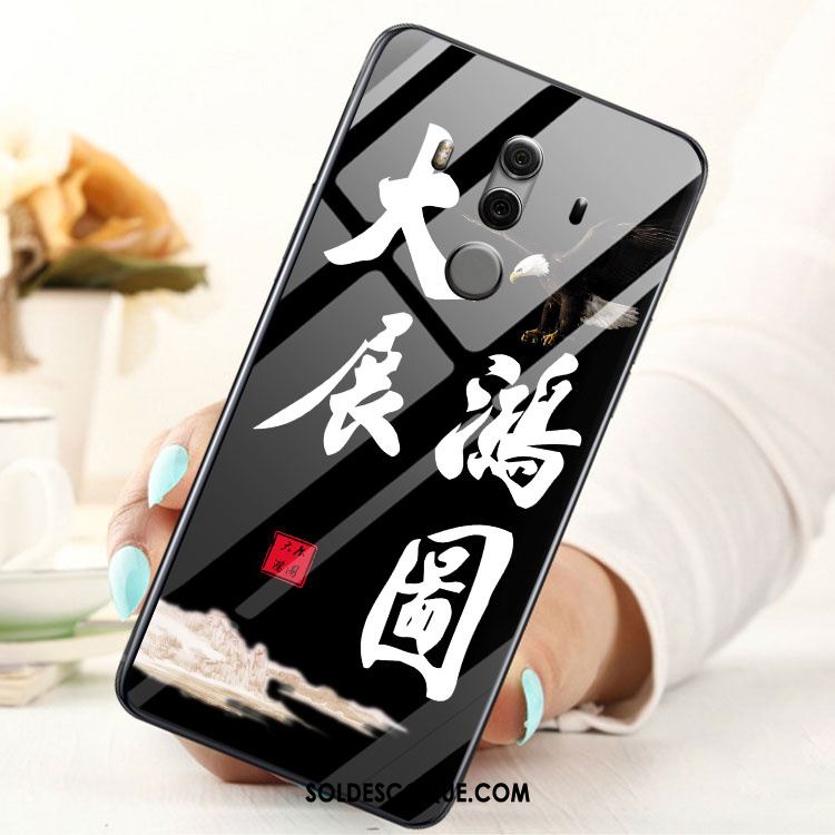 Coque Huawei Mate 10 Pro Verre Étui Rouge Téléphone Portable Soldes
