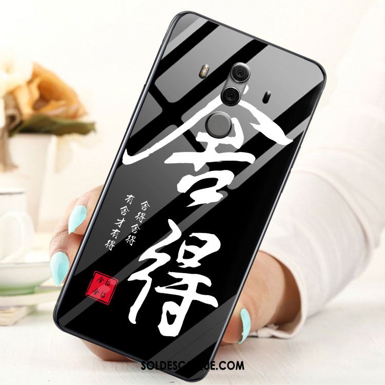 Coque Huawei Mate 10 Pro Verre Étui Rouge Téléphone Portable Soldes
