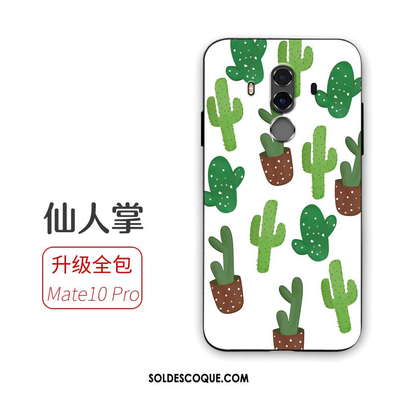 Coque Huawei Mate 10 Pro Vert Bordure Étui Silicone Incassable En Ligne