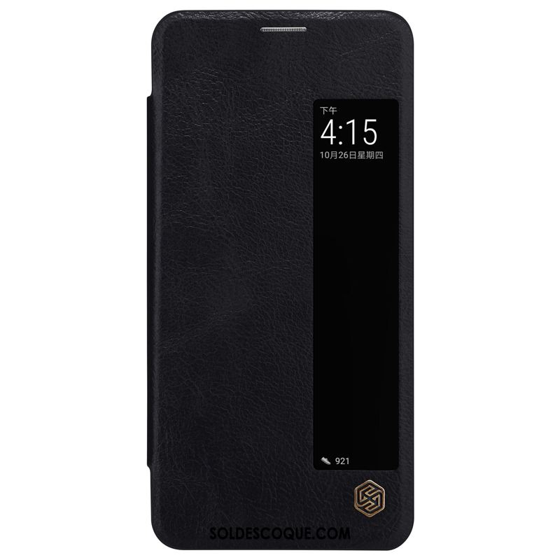 Coque Huawei Mate 10 Pro Étui En Cuir Business Incassable Téléphone Portable Blanc Pas Cher