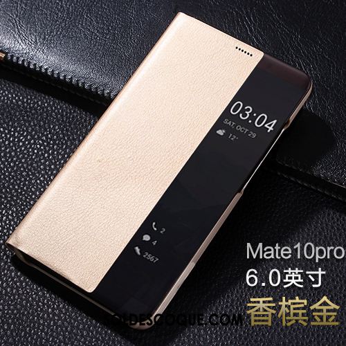 Coque Huawei Mate 10 Pro Étui En Cuir Téléphone Portable Dormance Protection Clamshell En Vente