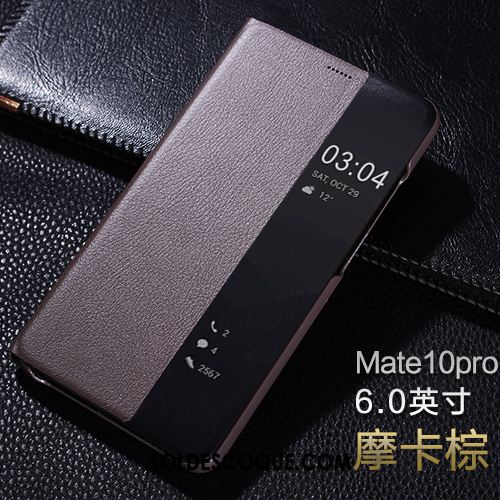 Coque Huawei Mate 10 Pro Étui En Cuir Téléphone Portable Dormance Protection Clamshell En Vente