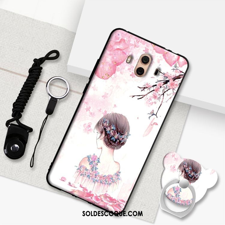 Coque Huawei Mate 10 Protection Dessin Animé Blanc Étui Téléphone Portable En Vente