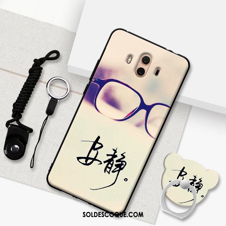 Coque Huawei Mate 10 Protection Dessin Animé Blanc Étui Téléphone Portable En Vente