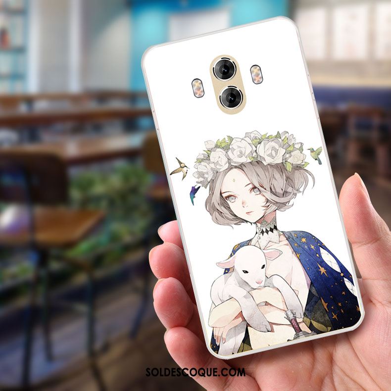 Coque Huawei Mate 10 Protection Gaufrage Incassable Dessin Animé Silicone Pas Cher