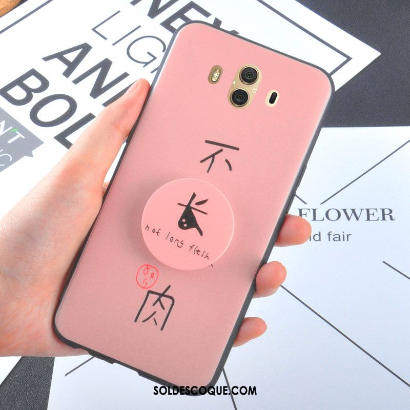 Coque Huawei Mate 10 Support Ballon Délavé En Daim Fluide Doux Tout Compris En Ligne