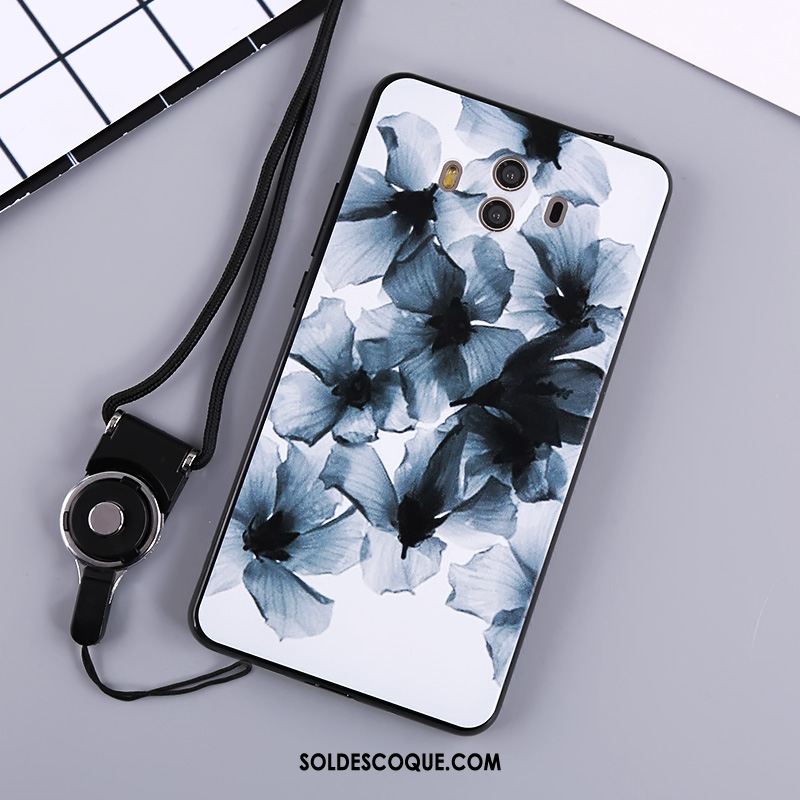 Coque Huawei Mate 10 Téléphone Portable Fluide Doux Blanc Incassable Étui France