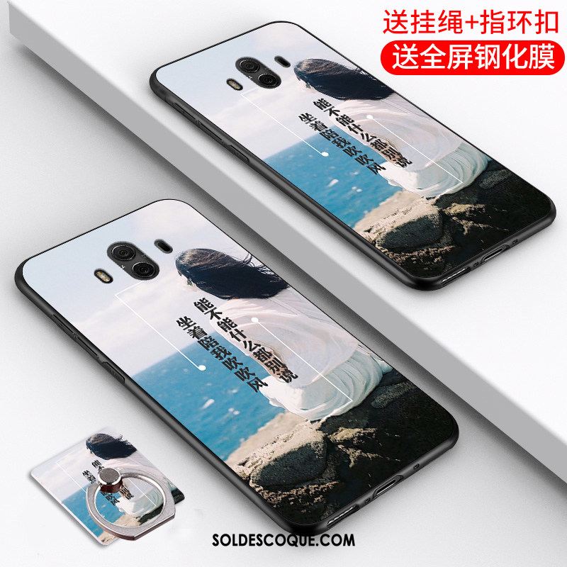 Coque Huawei Mate 10 Téléphone Portable Fluide Doux Gris Tendance Incassable France