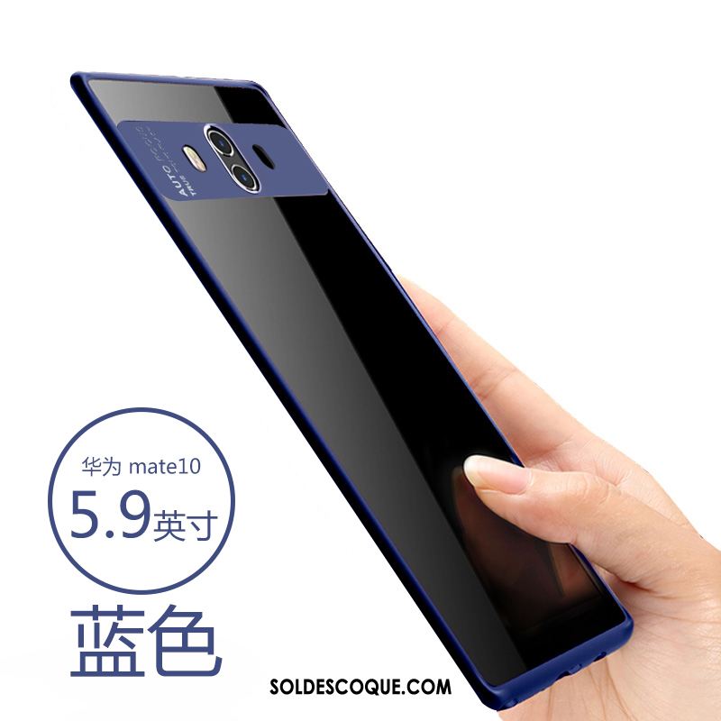 Coque Huawei Mate 10 Téléphone Portable Rouge Incassable Tendance Transparent Housse Soldes