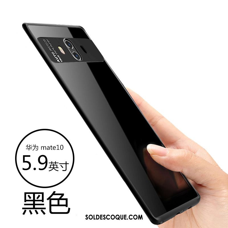 Coque Huawei Mate 10 Téléphone Portable Rouge Incassable Tendance Transparent Housse Soldes