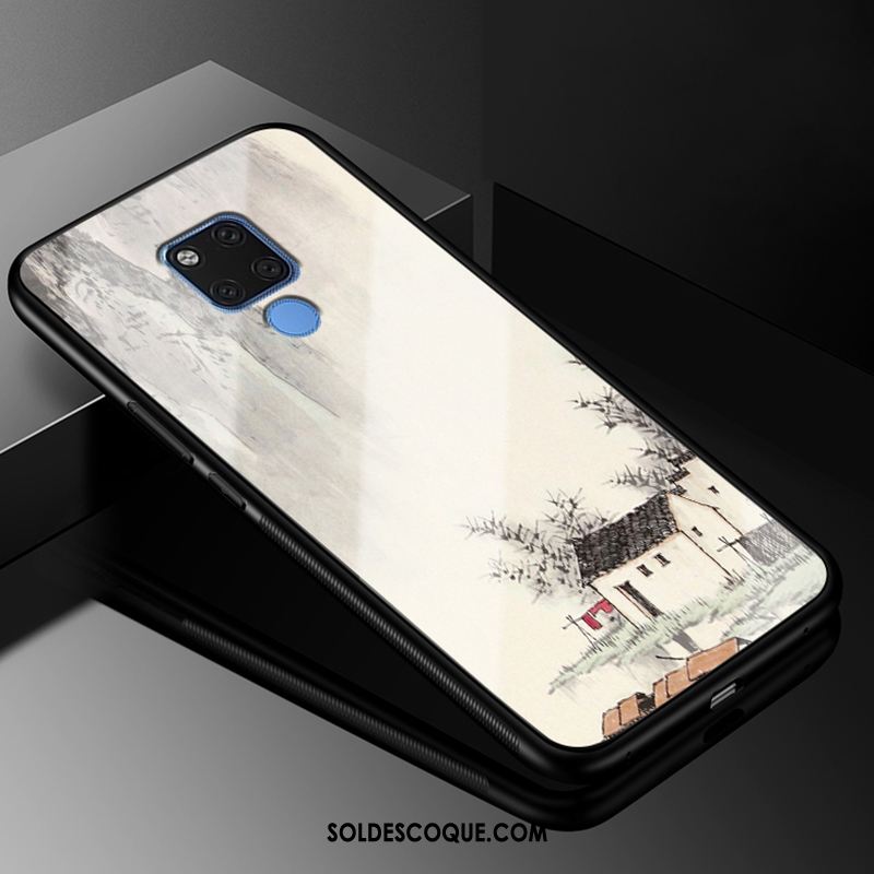 Coque Huawei Mate 20 Blanc Étui Incassable Tout Compris Créatif Pas Cher