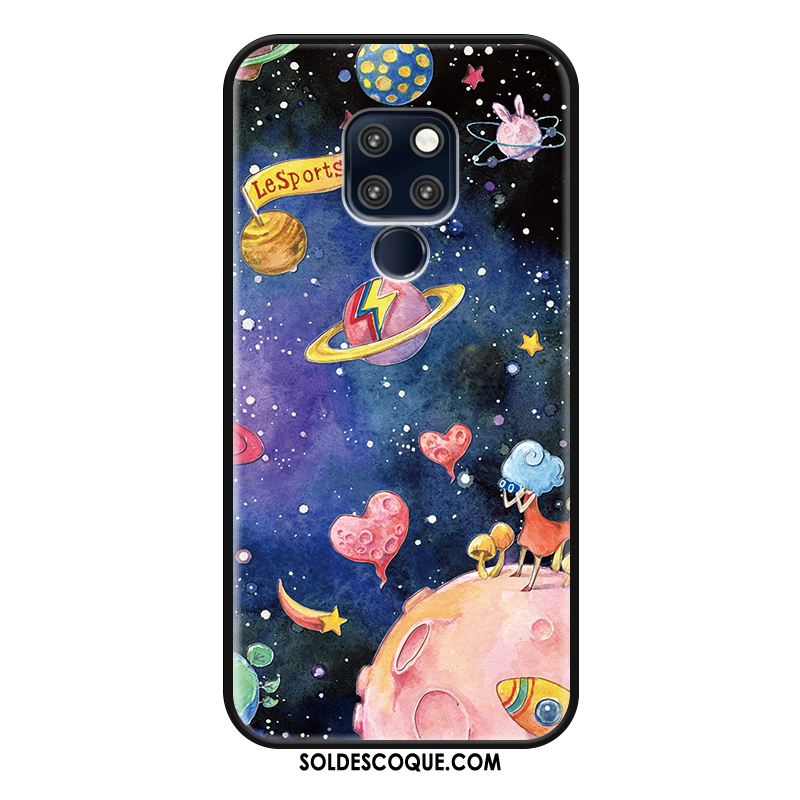 Coque Huawei Mate 20 Créatif Colorée Personnalité Violet Téléphone Portable Pas Cher