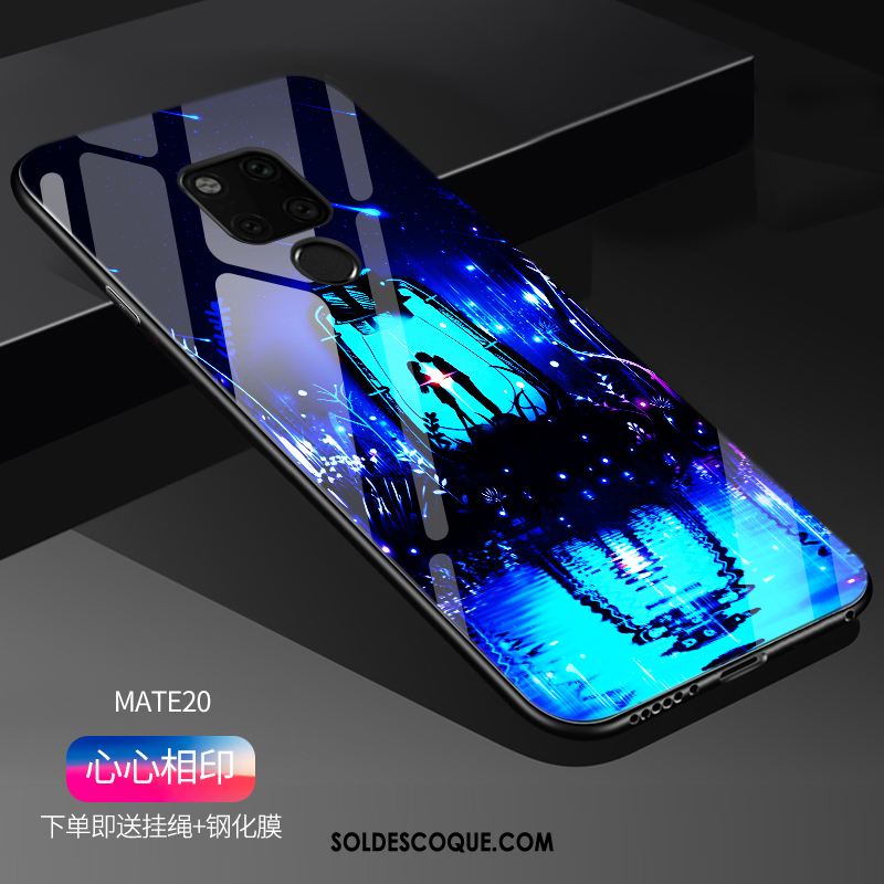 Coque Huawei Mate 20 Créatif Personnalisé Verre Trempé Modèle Fluide Doux En Ligne