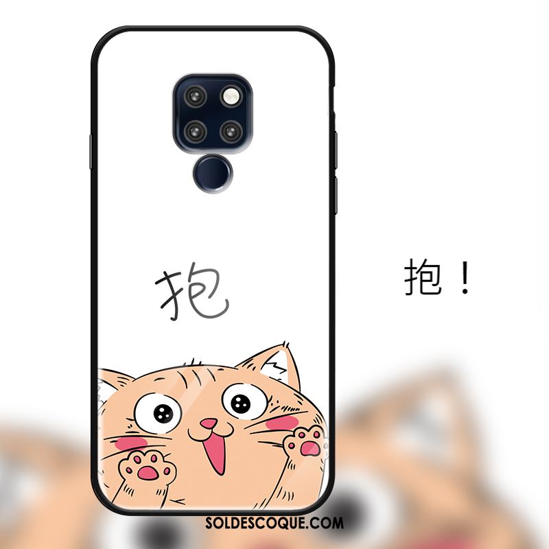 Coque Huawei Mate 20 Dessin Animé Verre Trempé Étui Chat Protection Soldes