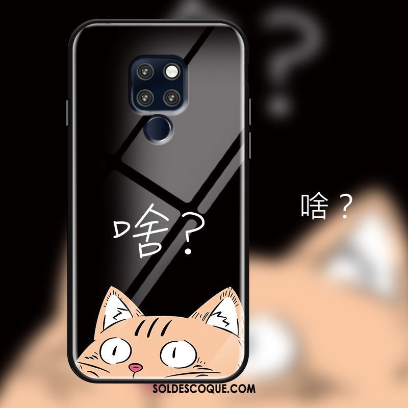 Coque Huawei Mate 20 Dessin Animé Verre Trempé Étui Chat Protection Soldes