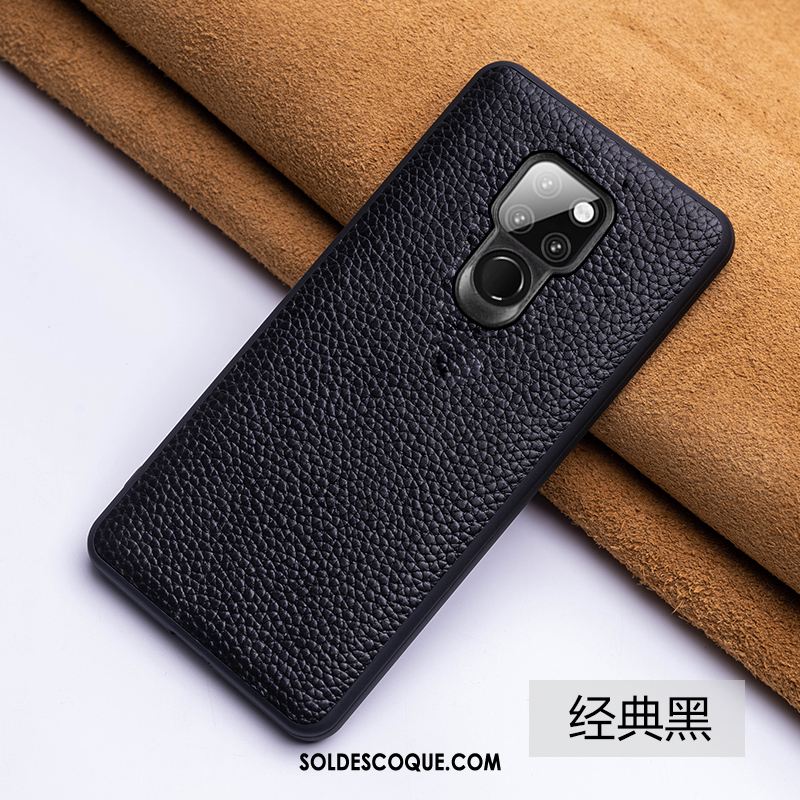 Coque Huawei Mate 20 Incassable Protection Personnalité Cuir Véritable Créatif Soldes