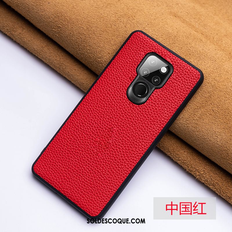 Coque Huawei Mate 20 Incassable Protection Personnalité Cuir Véritable Créatif Soldes