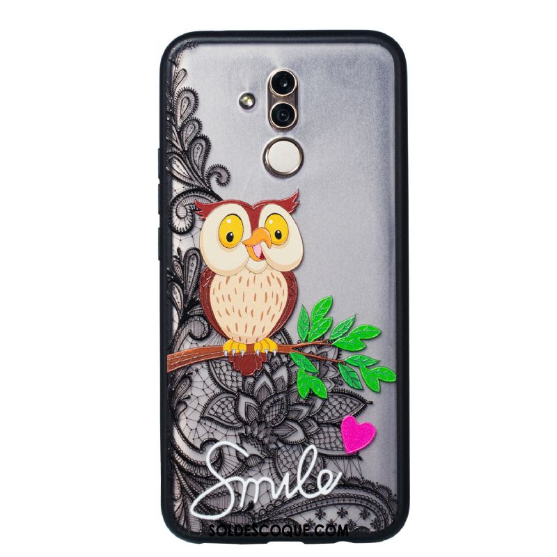 Coque Huawei Mate 20 Lite Animal Gaufrage Étui Dessin Animé Protection Pas Cher