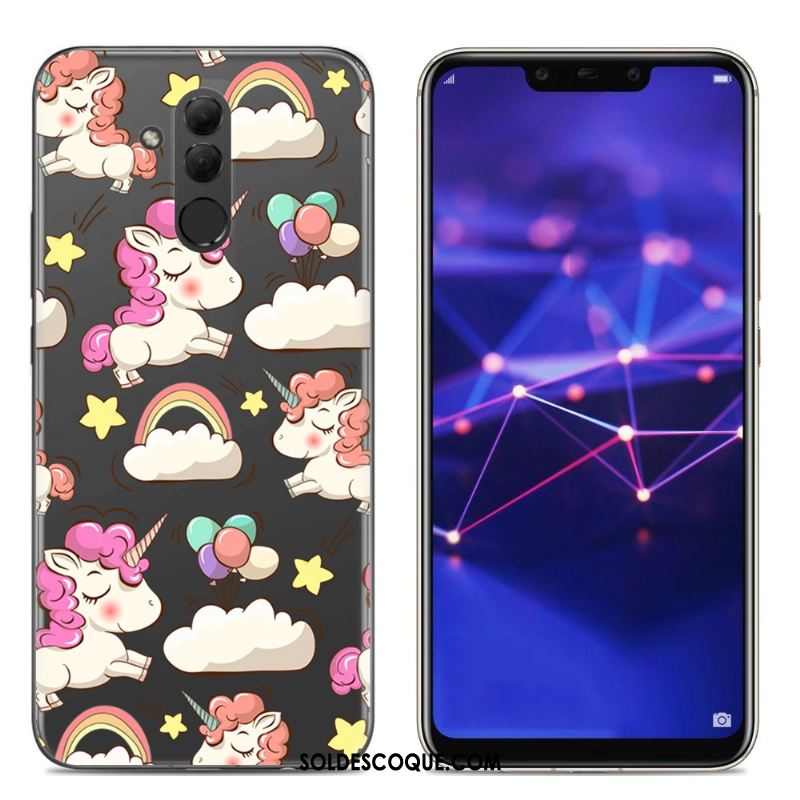 Coque Huawei Mate 20 Lite Créatif Dessin Animé Bleu Fluide Doux Étui En Ligne