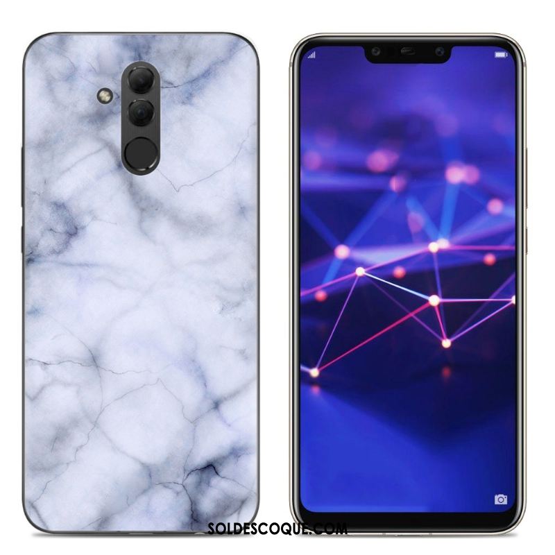 Coque Huawei Mate 20 Lite Créatif Dessin Animé Bleu Fluide Doux Étui En Ligne