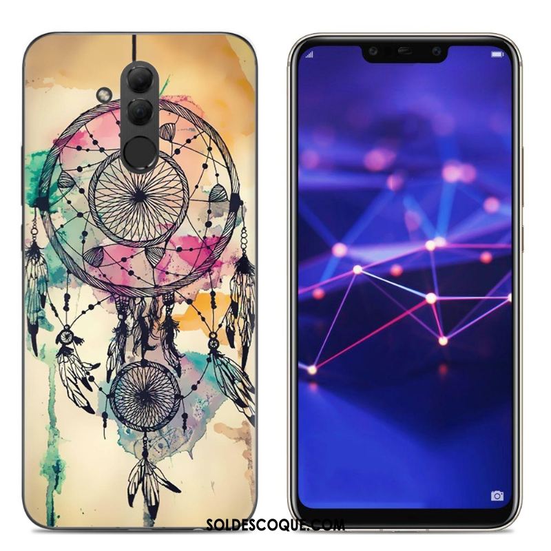 Coque Huawei Mate 20 Lite Créatif Dessin Animé Bleu Fluide Doux Étui En Ligne