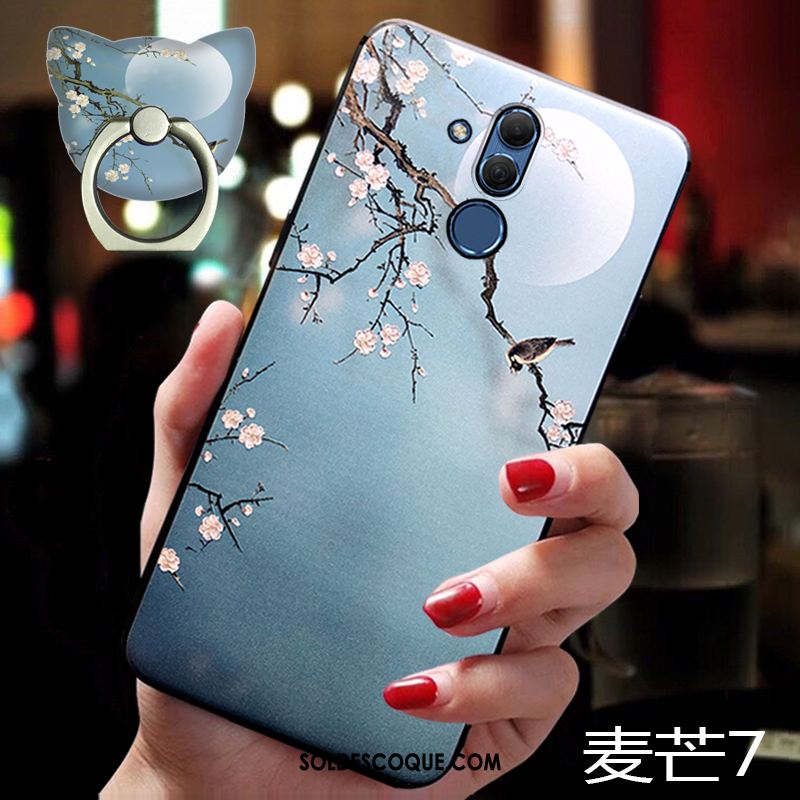 Coque Huawei Mate 20 Lite Créatif Marque De Tendance Très Mince Support Tout Compris Housse France