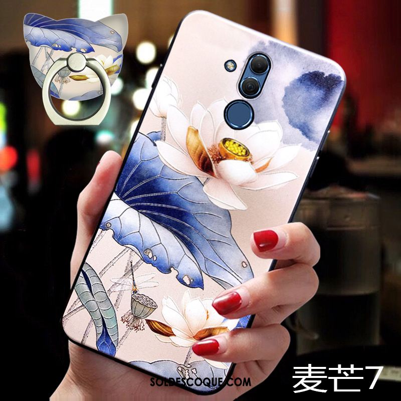 Coque Huawei Mate 20 Lite Créatif Marque De Tendance Très Mince Support Tout Compris Housse France