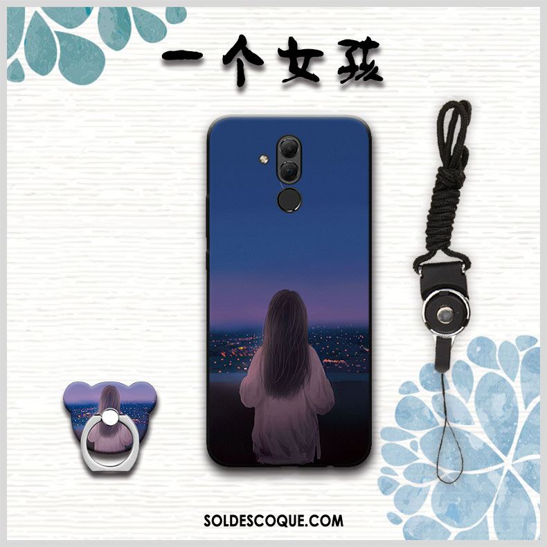 Coque Huawei Mate 20 Lite Dessin Animé Incassable Protection Gris Téléphone Portable Pas Cher