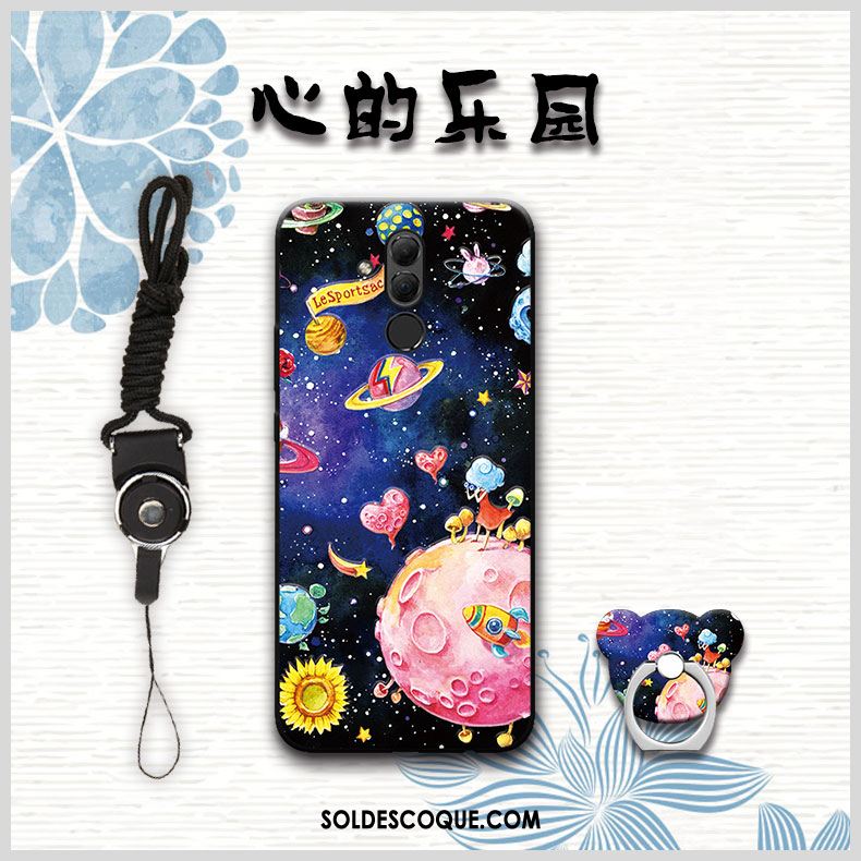 Coque Huawei Mate 20 Lite Dessin Animé Incassable Protection Gris Téléphone Portable Pas Cher