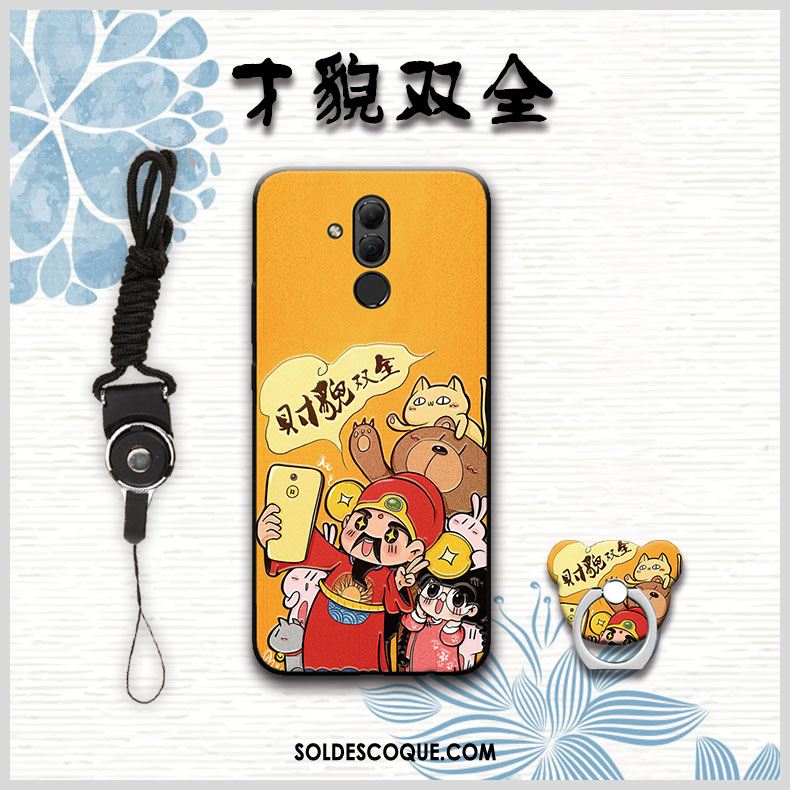 Coque Huawei Mate 20 Lite Dessin Animé Incassable Protection Gris Téléphone Portable Pas Cher