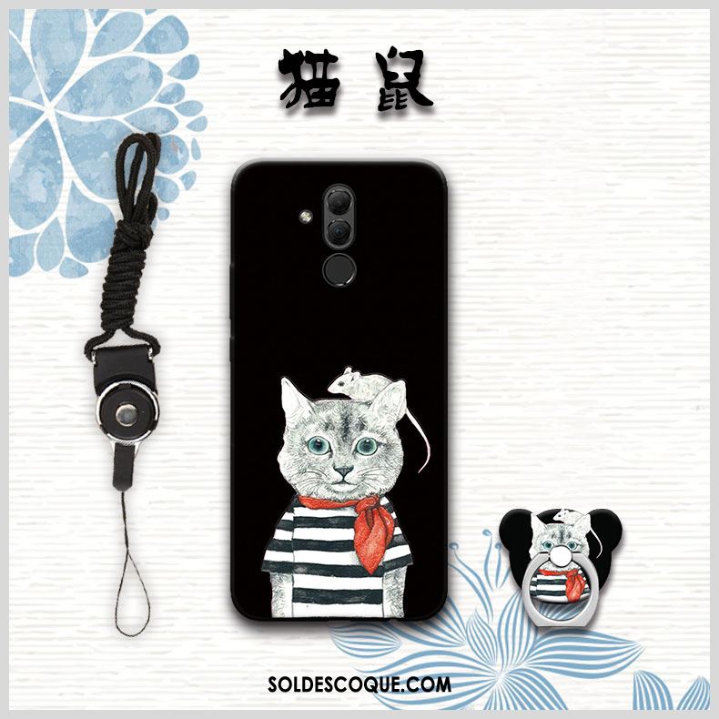 Coque Huawei Mate 20 Lite Dessin Animé Incassable Protection Gris Téléphone Portable Pas Cher