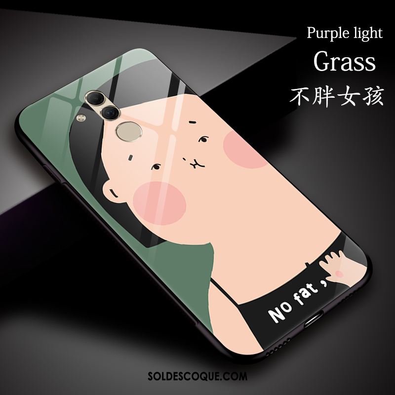 Coque Huawei Mate 20 Lite Dessin Animé Vert Personnalité Protection Charmant Pas Cher