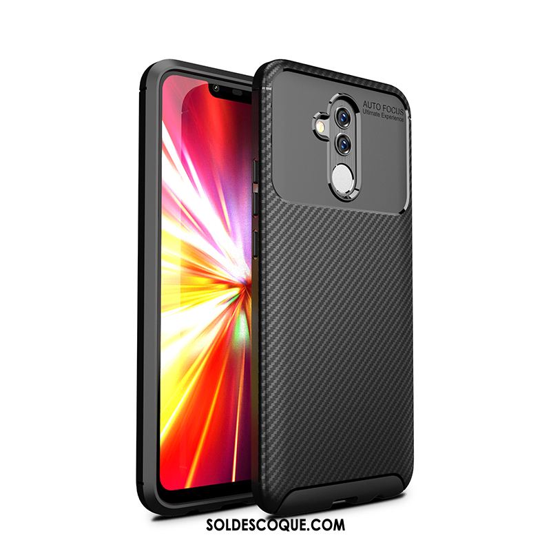 Coque Huawei Mate 20 Lite Délavé En Daim Modèle Fleurie Incassable Protection Fluide Doux France