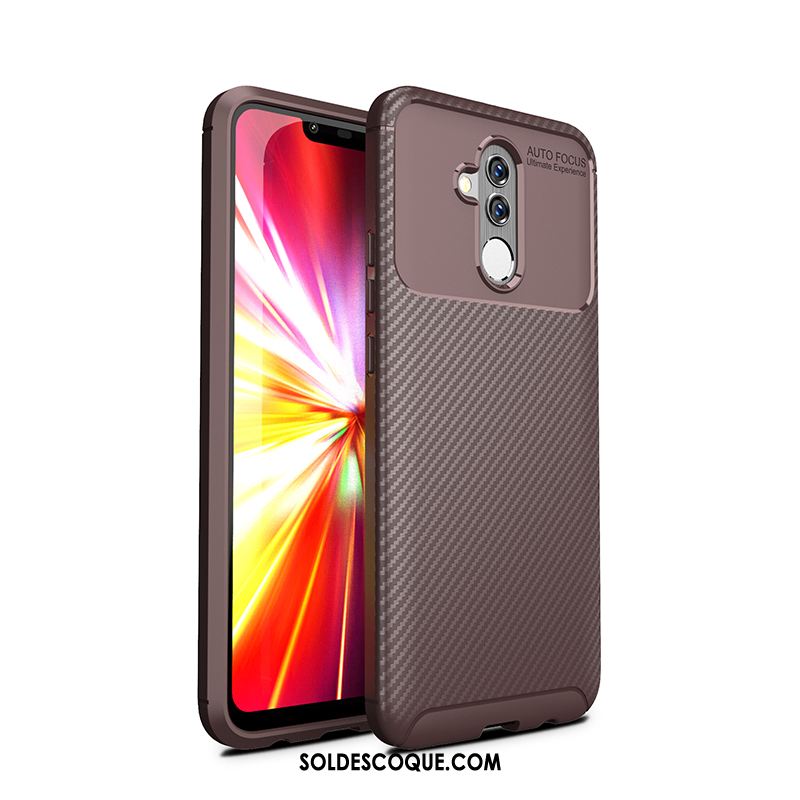 Coque Huawei Mate 20 Lite Délavé En Daim Modèle Fleurie Incassable Protection Fluide Doux France