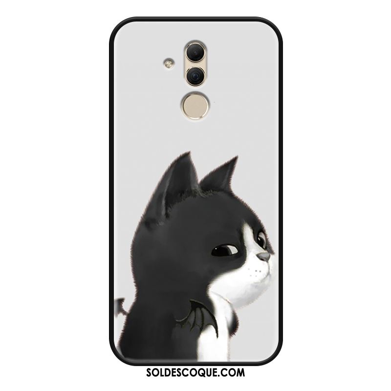 Coque Huawei Mate 20 Lite Mignonne Dessin Animé Chat Gris Protection France