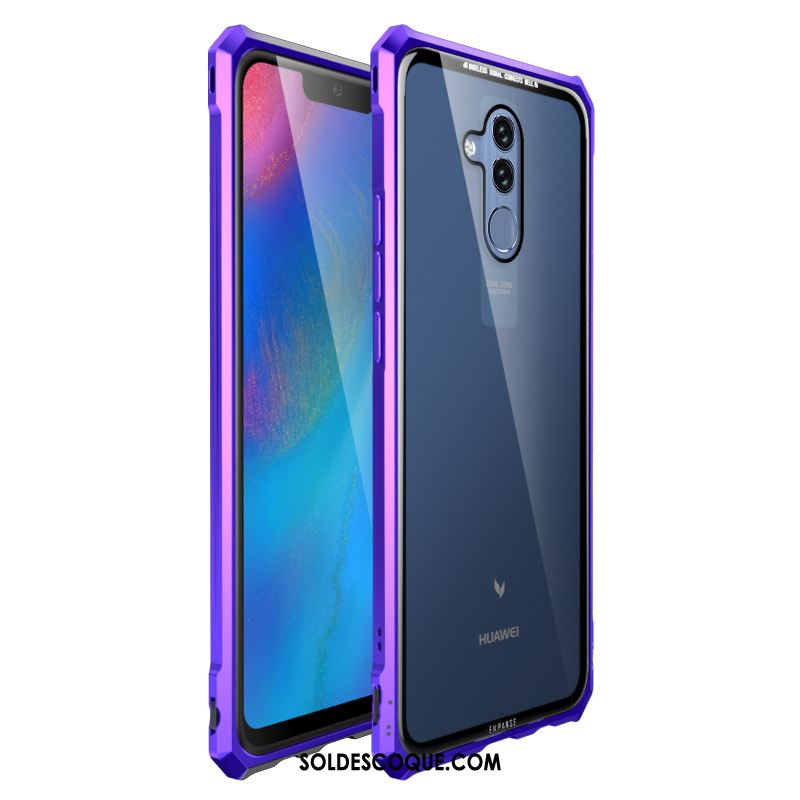 Coque Huawei Mate 20 Lite Métal Transparent Incassable Tout Compris Téléphone Portable Housse En Vente