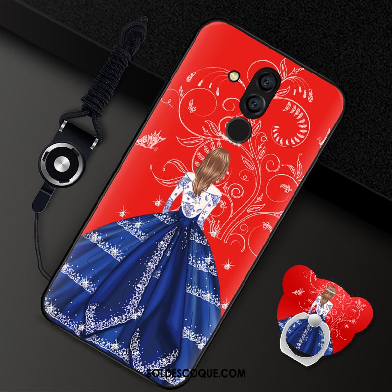 Coque Huawei Mate 20 Lite Noir Étui Protection Téléphone Portable Fluide Doux Pas Cher