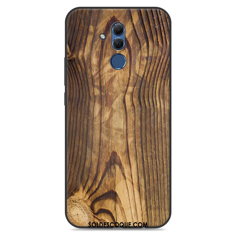 Coque Huawei Mate 20 Lite Peinture Incassable Créatif Bois Gris En Vente