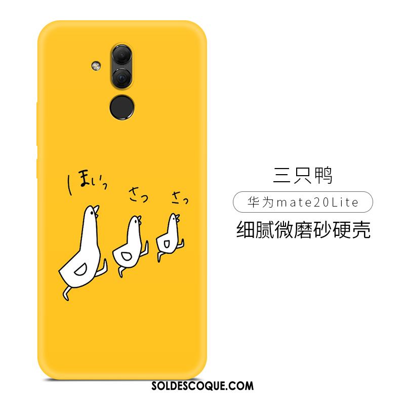 Coque Huawei Mate 20 Lite Personnalité Frais Tout Compris Jaune Dessin Animé Housse Pas Cher