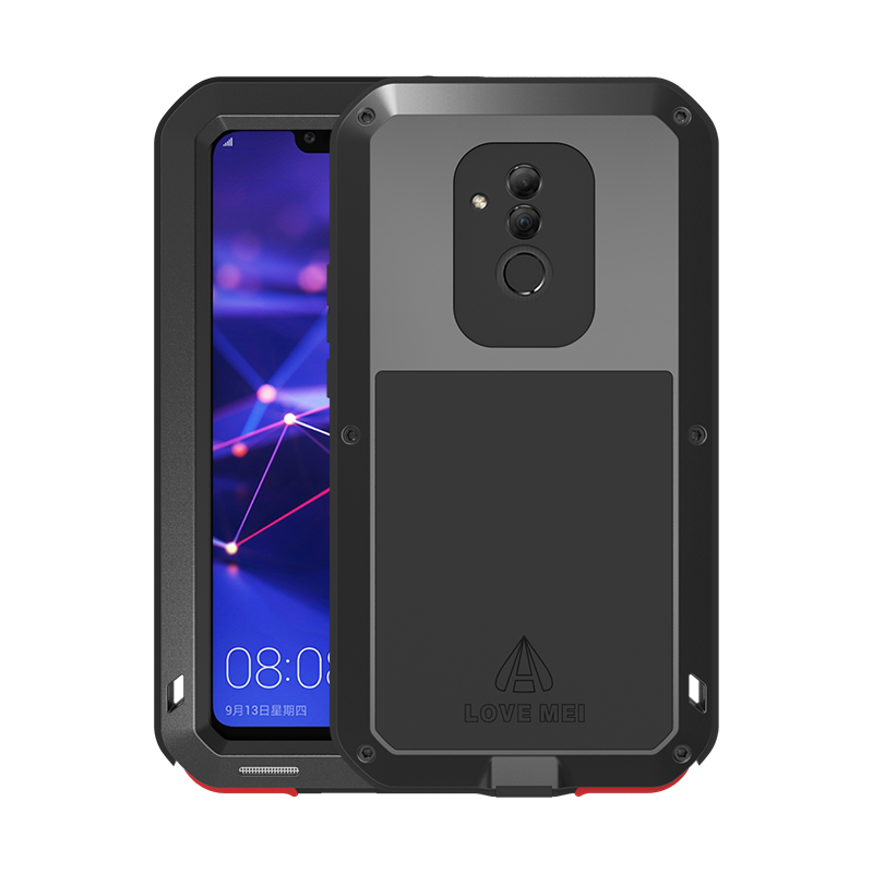 Coque Huawei Mate 20 Lite Trois Défenses Protection Contre Les Explosions Incassable Noir Téléphone Portable Housse Soldes