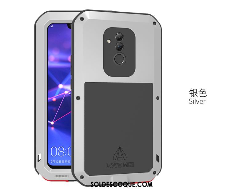 Coque Huawei Mate 20 Lite Trois Défenses Protection Contre Les Explosions Incassable Noir Téléphone Portable Housse Soldes