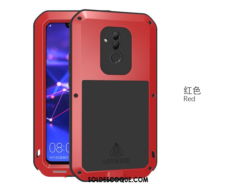 Coque Huawei Mate 20 Lite Trois Défenses Protection Contre Les Explosions Incassable Noir Téléphone Portable Housse Soldes